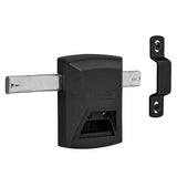 National Hardware SmartKey 3.35 in. L Black Gate Lock