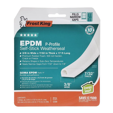 WTHR SEAL EPDM WHT 204"