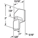 Prime-Line Matte White Plastic Closet Door Guide 1 pc