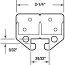 Prime-Line Plastic Center Guide Drawer Track Guide 2 pk
