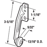 Prime-Line 3-21/64 in. L Steel Center Guide Drawer Track Roller 1 pk