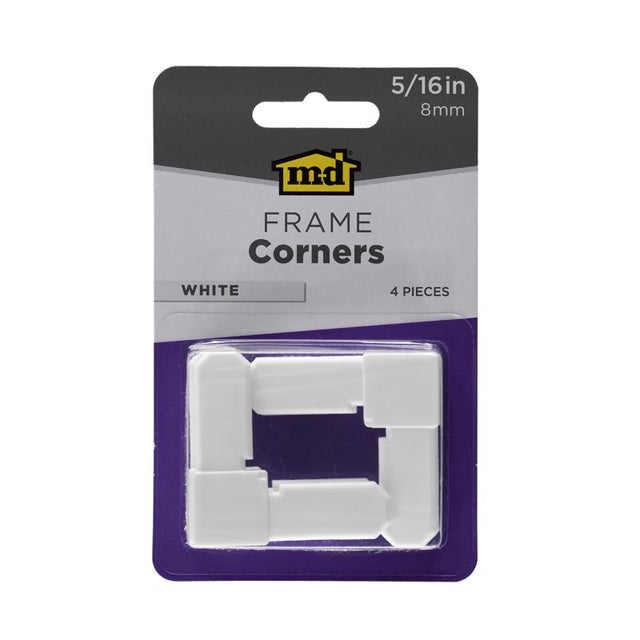 FRM CORNRS WHT 5/16" 4PC