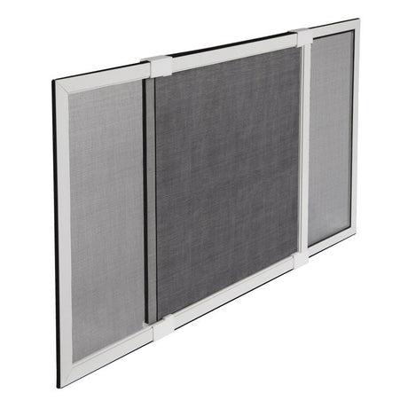 M-D White Aluminum Adjustable Screen 15 in. W X 37 in. L