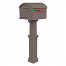 MAILBOX PLSTC MOCHA 54"H