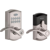 Kwikset SmartKey Satin Nickel Metal Electronic Touch Pad Entry Lever
