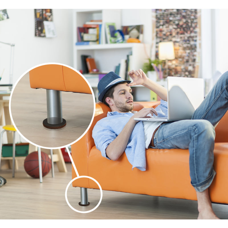 Slipstick GorillaPads Rubber Self Adhesive Gripper Pad Black Round 2 in. W X 2 in. L 8 pk