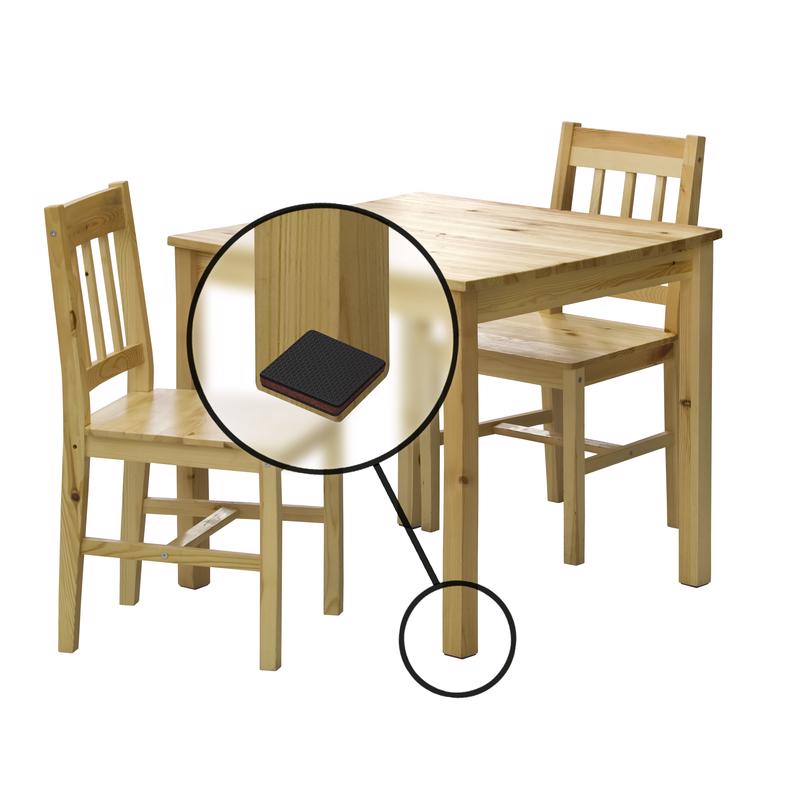 Slipstick GorillaPads Rubber Self Adhesive Gripper Pad Black Square 2 in. W X 2 in. L 8 pk