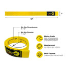 Wrap-It Quick Straps 12 in. L Yellow Polypropylene Cable Wrap