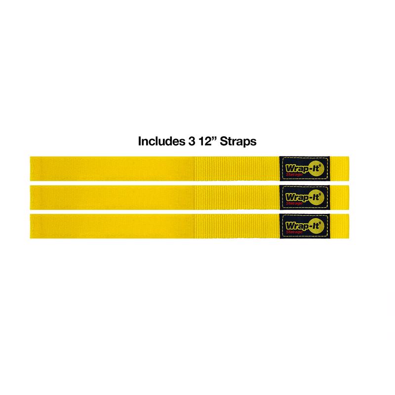 Wrap-It Quick Straps 12 in. L Yellow Polypropylene Cable Wrap