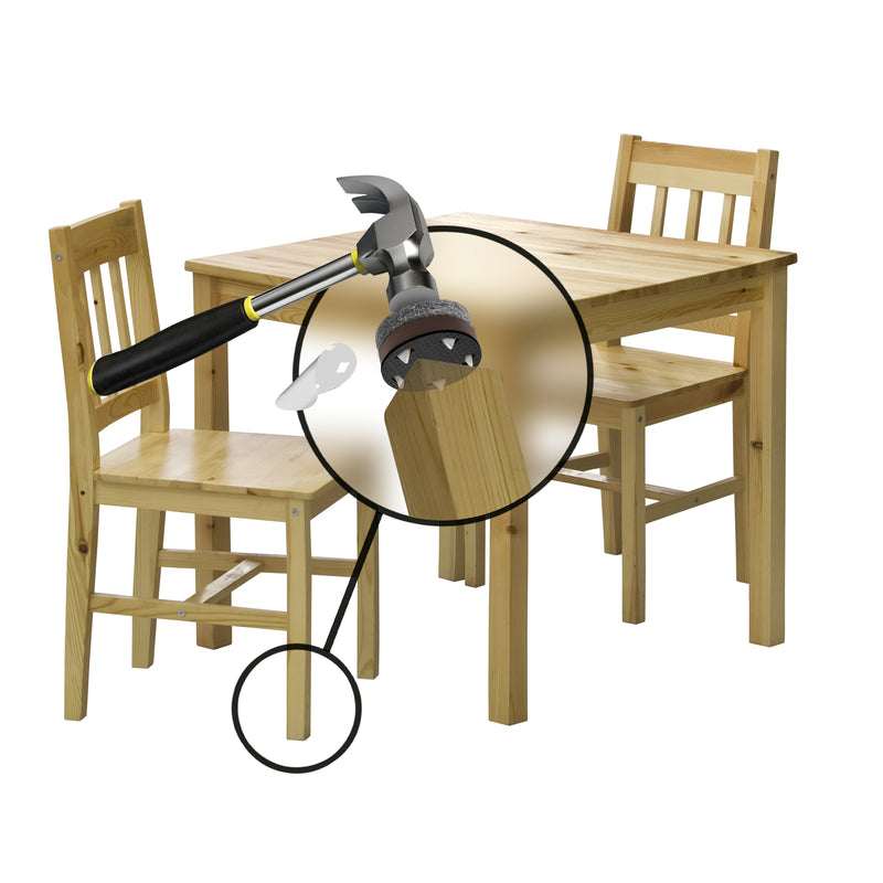 Slipstick GorillaFelt Brown/Gray 1 in. Tap-On Felt Chair Glide 8 pk