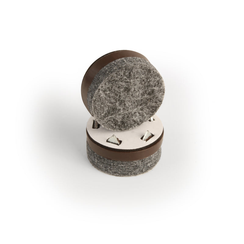 Slipstick GorillaFelt Brown/Gray 1 in. Tap-On Felt Chair Glide 8 pk