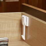 North States Toddleroo White Plastic Cabinet/Drawer Latches 10 pk