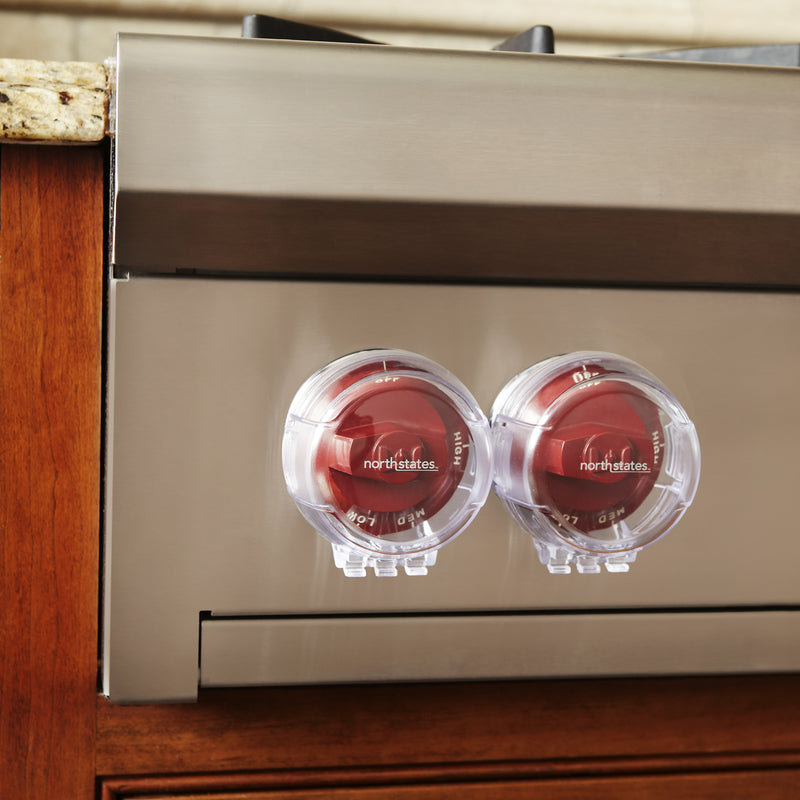 North States Toddleroo Clear Plastic Appliance Knob Cover 5 pk