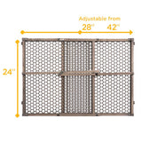 Safety 1st Gray 24 in. H X 28-42 in. W Wood Safety Gate
