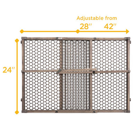 Safety 1st Gray 24 in. H X 28-42 in. W Wood Safety Gate