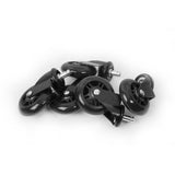 Slipstick 3 in. D Swivel Rubber Caster 500 lb 5 pk