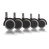 Slipstick 2 in. D Swivel Rubber Caster 330 lb 5 pk