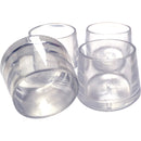 LEG TIP CLR R 1.125" 4PK