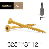 Deck Plus No. 8 X 2 in. L Tan Star Flat Head Exterior Deck Screws 5 lb