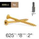 Deck Plus No. 8 X 2 in. L Tan Star Flat Head Exterior Deck Screws 5 lb