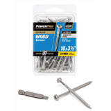 DCK SCRW 10X3.5" 20PK SS