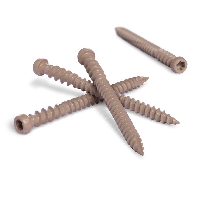 Deck Plus No. 10 X 3 in. L Tan Star Flat Head Composite Deck Screws 5 lb