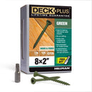Deck Plus No. 8 X 2 in. L Green Star Flat Head Exterior Deck Screws 1 lb