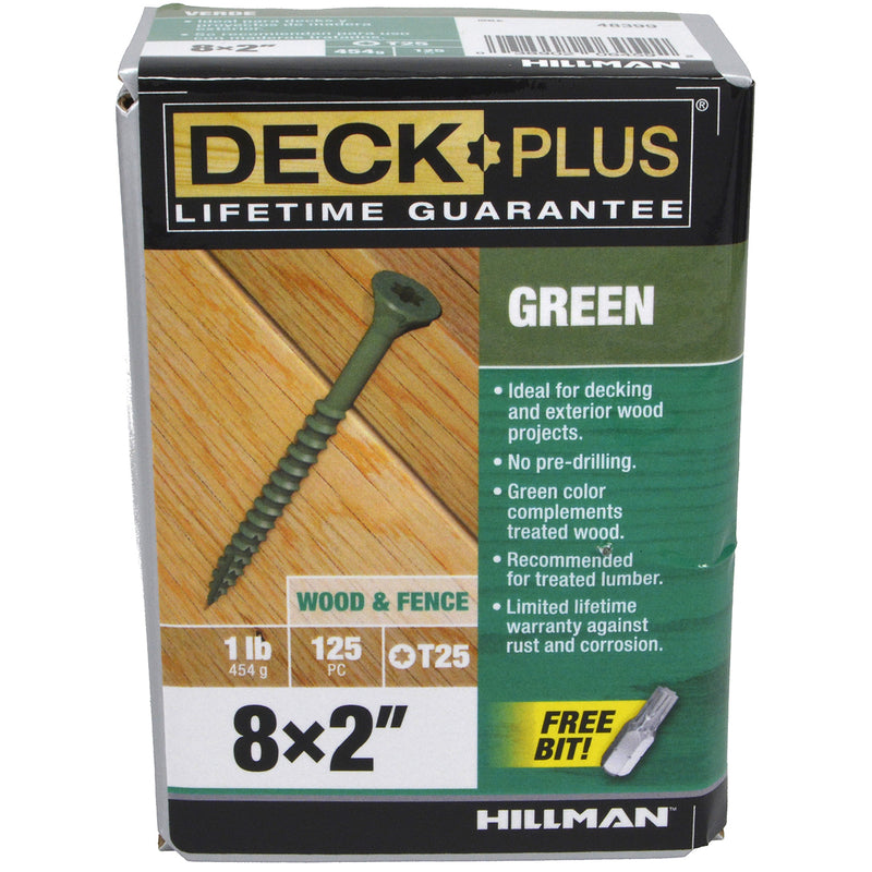 Deck Plus No. 8 X 2 in. L Green Star Flat Head Exterior Deck Screws 1 lb