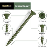 Deck Plus No. 10 X 3-1/2 in. L Green Star Flat Head Exterior Deck Screws 5 lb