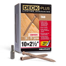 Deck Plus No. 10 X 2-1/2 in. L Tan Star Flat Head Composite Deck Screws 1 lb