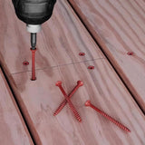 Deck Plus No. 10 X 2-1/2 in. L Red Star Flat Head Exterior Deck Screws 5 lb