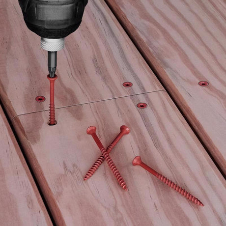 Deck Plus No. 10 X 2-1/2 in. L Red Star Flat Head Exterior Deck Screws 5 lb
