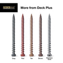 Deck Plus No. 10 X 2-1/2 in. L Gray Star Flat Head Composite Deck Screws 1 lb