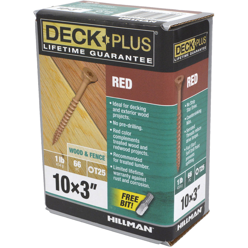 Deck Plus No. 10 X 3 in. L Star Flat Head Exterior Deck Screws 1 lb