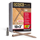 Deck Plus No. 10 X 3 in. L Tan Star Flat Head Composite Deck Screws 1 lb