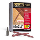 Deck Plus No. 10 X 2-1/2 in. L Red Star Flat Head Composite Deck Screws 1 lb