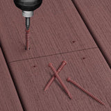 Deck Plus No. 10 X 2-1/2 in. L Red Star Flat Head Composite Deck Screws 1 lb