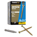 Hillman Power Pro No. 10 X 3-1/2 in. L Star Wood Screws 1 lb