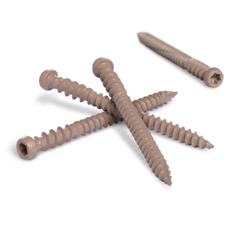 Deck Plus No. 10 X 2-1/2 in. L Tan Star Flat Head Composite Deck Screws 5 lb