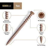 Deck Plus No. 10 X 2-1/2 in. L Tan Star Flat Head Composite Deck Screws 5 lb