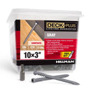 Deck Plus No. 10 X 3 in. L Gray Star Flat Head Composite Deck Screws 5 lb