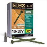 DCK SCREW 10X3.5" GRN 1#