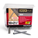 Deck Plus No. 10 X 2-1/2 in. L Gray Star Flat Head Composite Deck Screws 5 lb