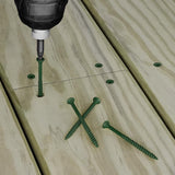 Deck Plus No. 10 X 2-1/2 in. L Green Star Flat Head Exterior Deck Screws 25 lb