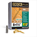 Deck Plus No. 8 X 1-1/4 in. L Tan Star Flat Head Exterior Deck Screws 1 lb