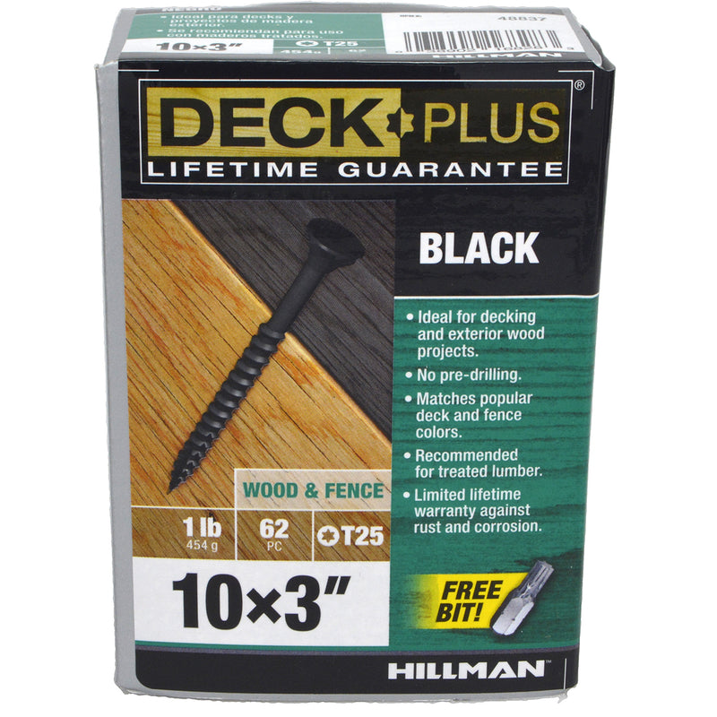 Deck Plus No. 10 X 3 in. L Star Flat Head Exterior Deck Screws 1 lb