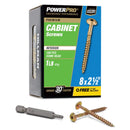 Hillman Power Pro No. 8 X 2-1/2 in. L Star Cabinet Screws 1 lb