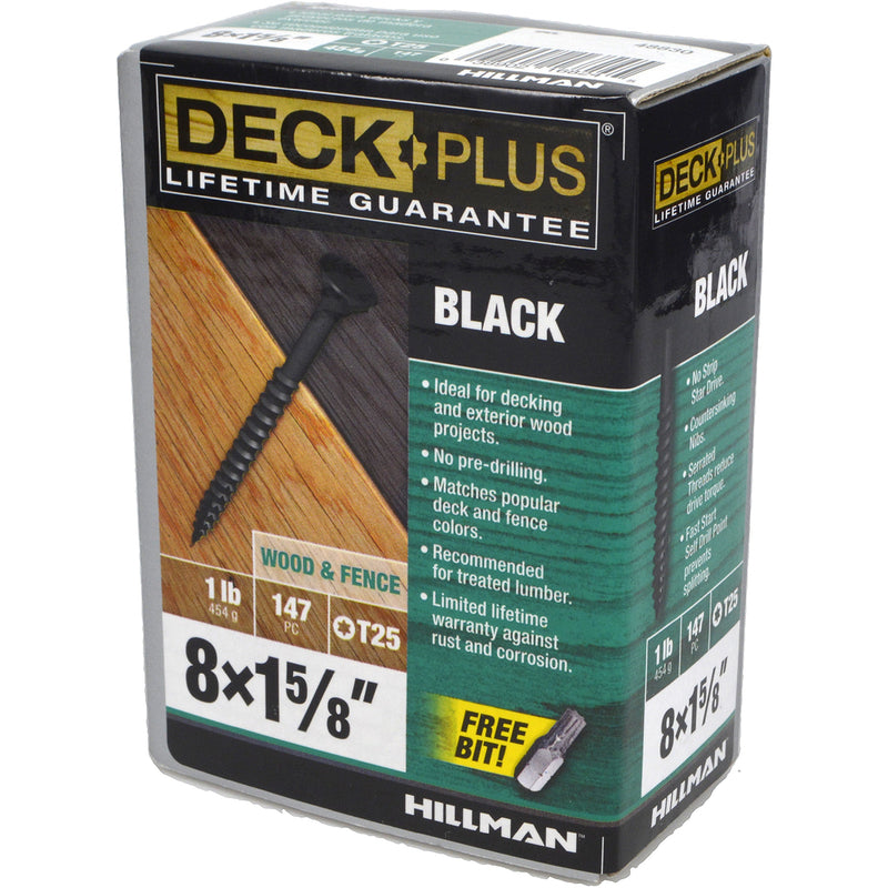 Deck Plus No. 8 X 1-5/8 in. L Star Flat Head Exterior Deck Screws 1 lb