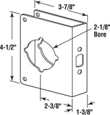 Prime-Line 4.5 in. H X 3.875 in. L Brass-Plated Brass Door Reinforcer