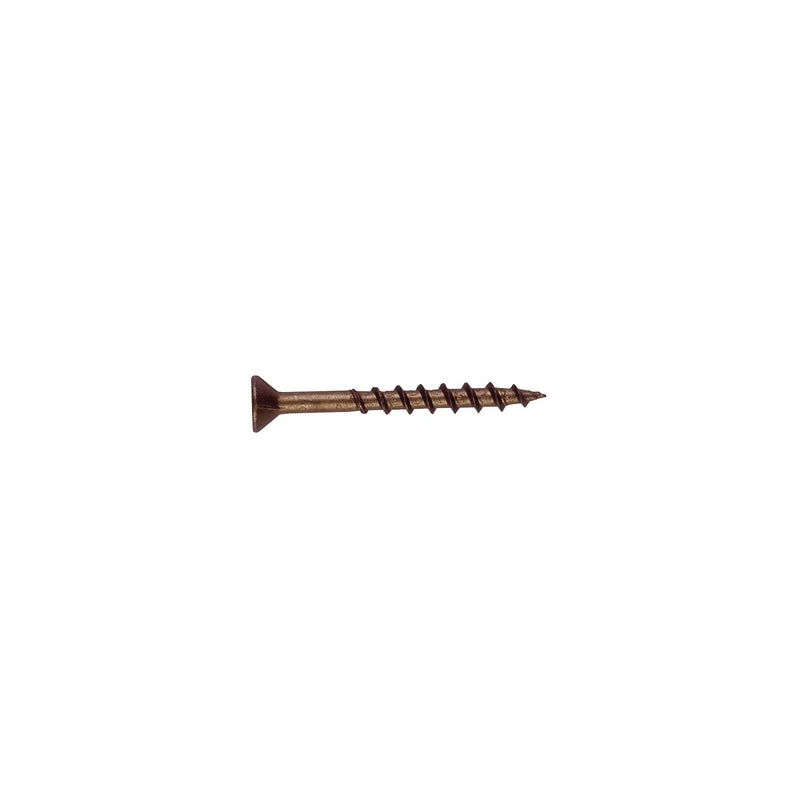 Grip-Rite No. 6 X 2 in. L Phillips Yellow Zinc Wood Screws 1 lb 128 pk